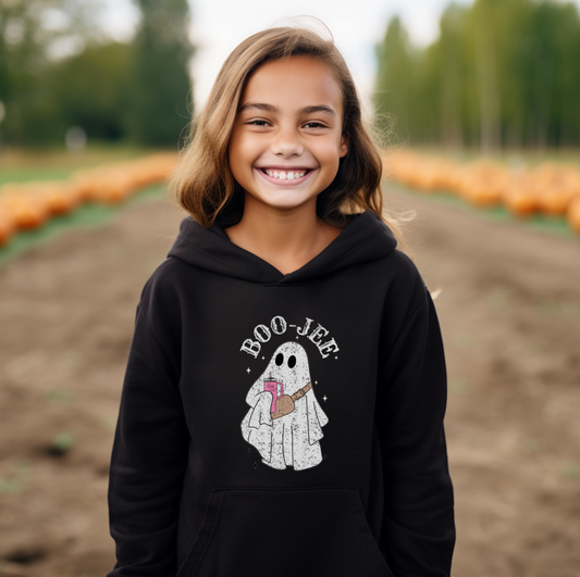 BOO-JEE - Black Adult Crewneck & Youth Hoodie