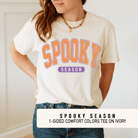 SPOOKY SEASON  - Tshirt on Ivorty