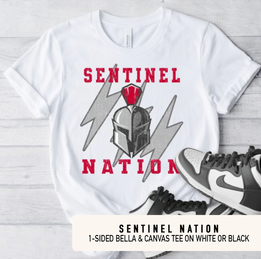 SENTINEL NATION  - Tshirt on White or Black