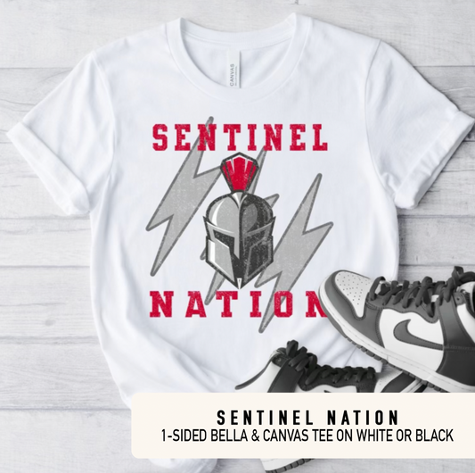 SENTINEL NATION - Tshirt on White or Black