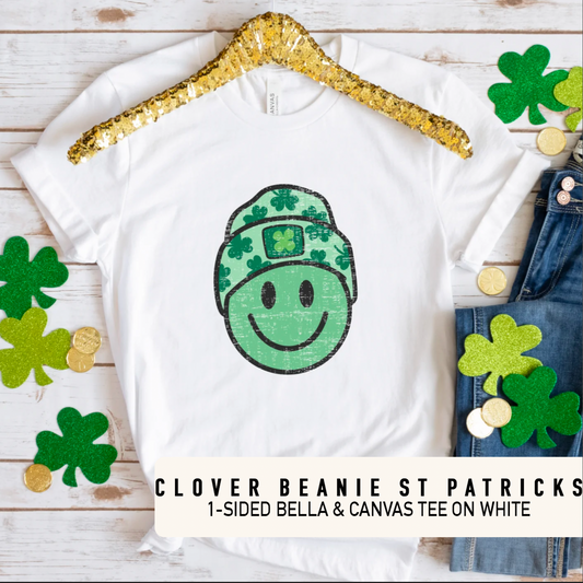 Clover Beanie - Tshirt on White