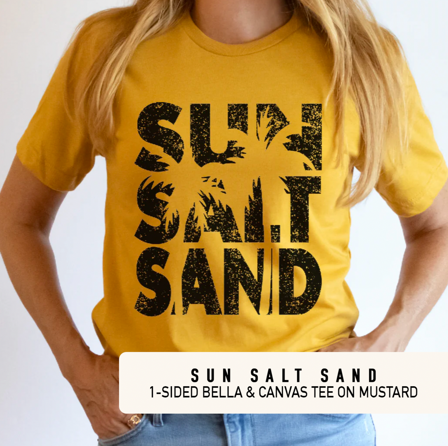 SUN SALT SAND on Mustard