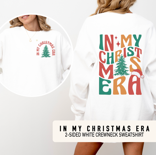 In My Christmas Era - White Adult Crewneck