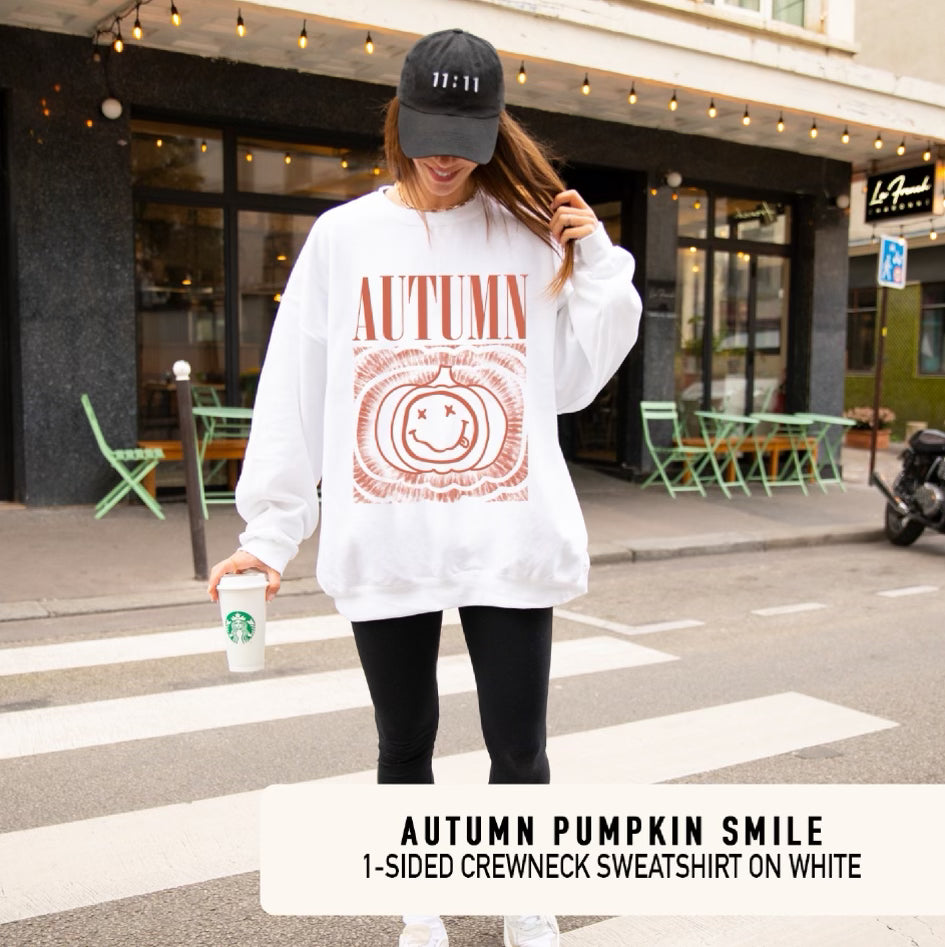 AUTUMN - White Adult Crewneck