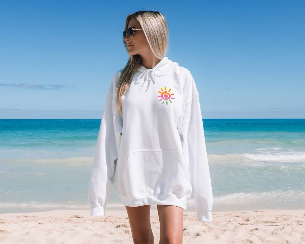 Sunshine State of Mind - White Hoodie