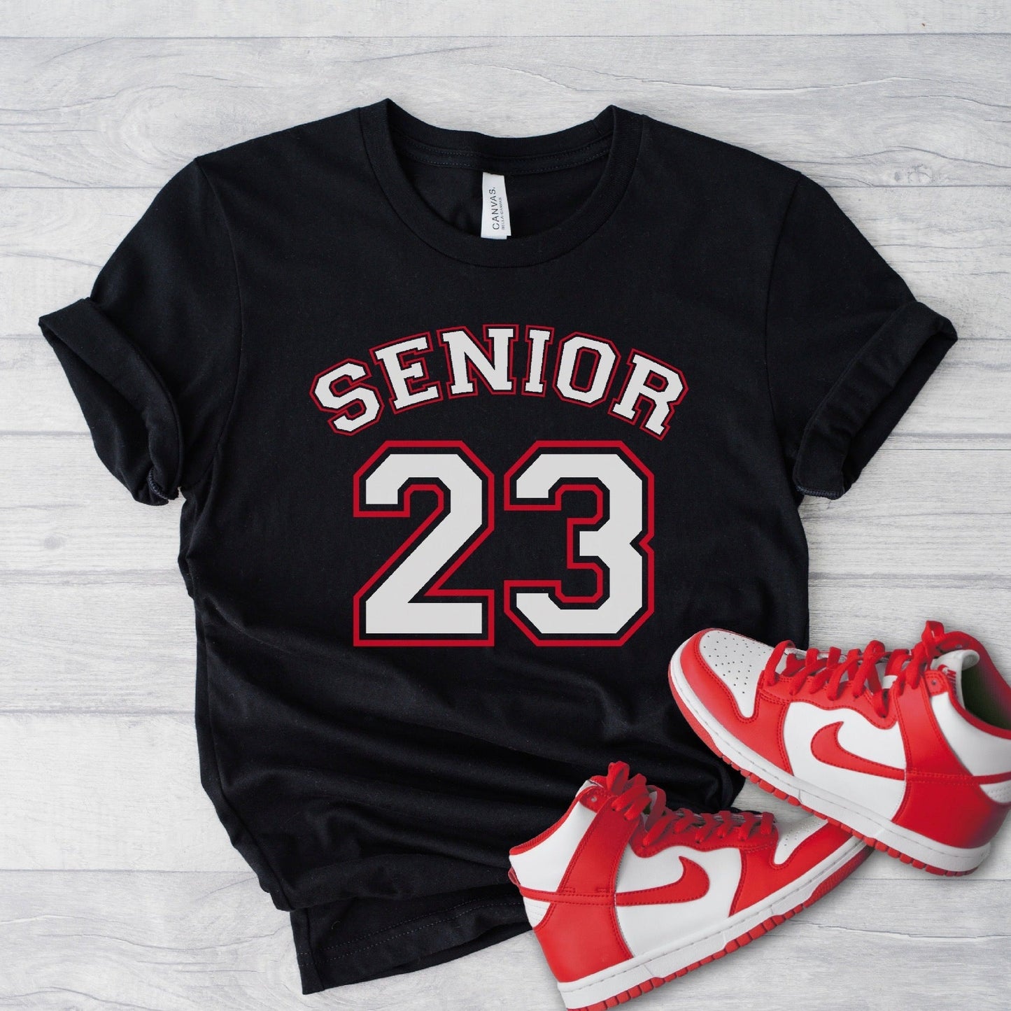 SENIOR 23 - Graduation Shirt on Black